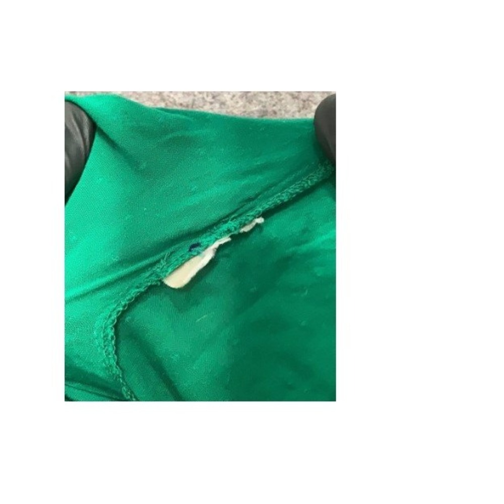 Maeve Anthropologie Green Swiss Dot Split Neck Blouse Size S - Picture 5 of 10